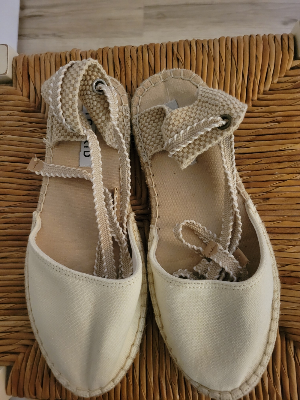torrid Cream Lace-Up Espadrille Flats